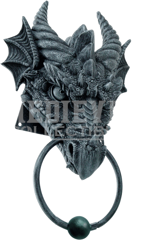 Dragon Head Door Knocker - Dragon Door Knocker By Ptc (850x850), Png Download