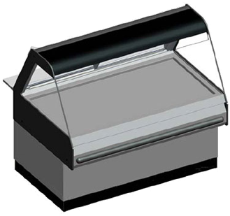 Wdcg-4t Display Case, Heated Deli, Countertop - B.k.i. Wdcg-4 2083 Hot Food Display Case (376x338), Png Download