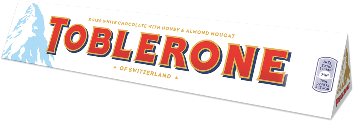 Toblerone White 360g - Kraft Toblerone Fruit & Nut Sleeve Delivered Worldwide (1200x1200), Png Download
