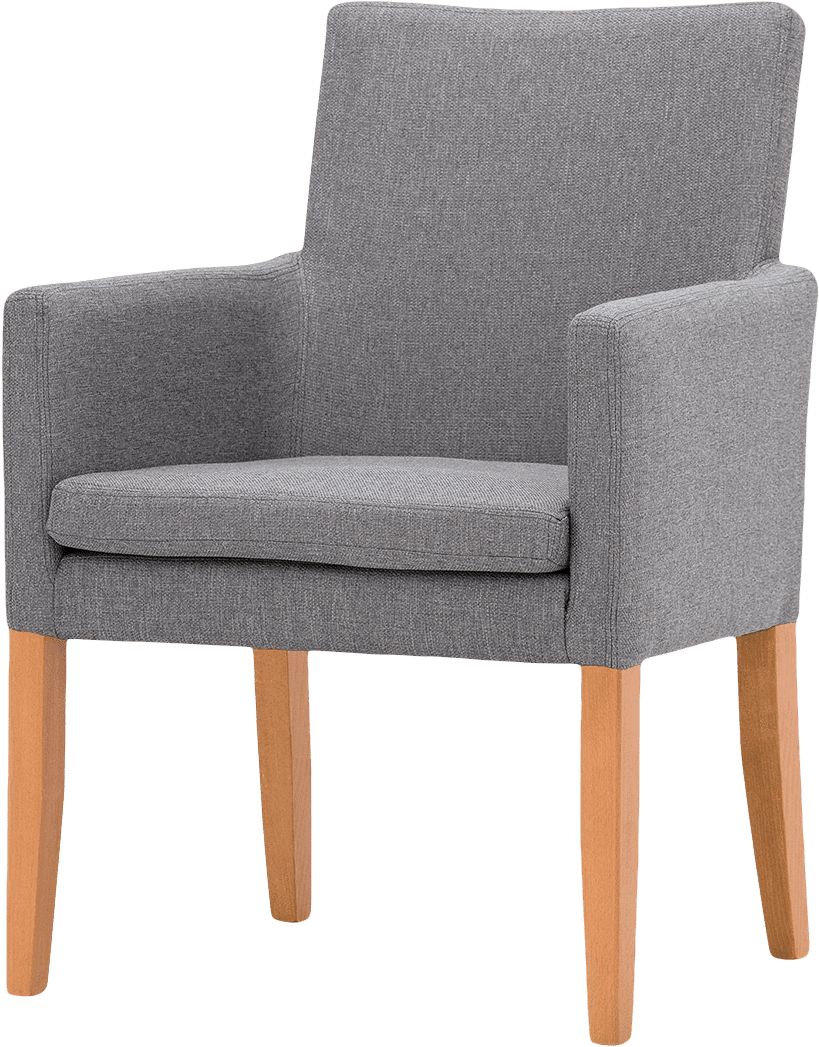 Chandler Silla De Comedor De Tela Quantum - Armleunstoel Katha - Geweven Stof - Donker Beukenhout (1500x1500), Png Download