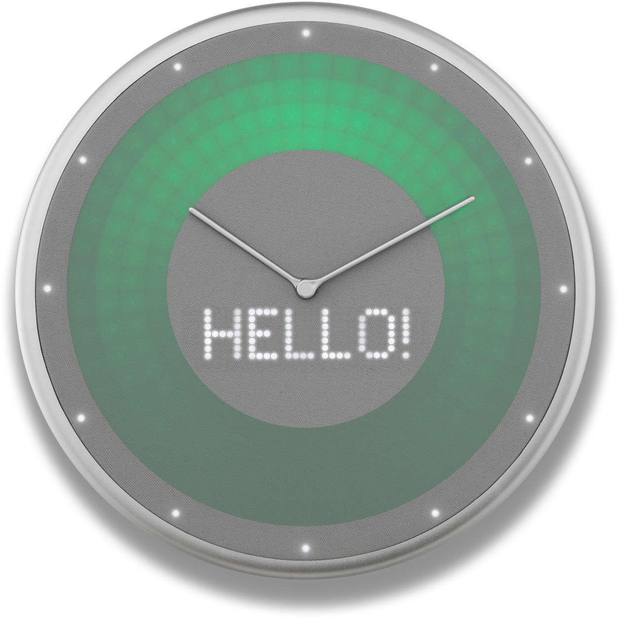 Glance Clock Alarm Clock Hello - Glance Clock Smart Home Wanduhr (1920x1336), Png Download