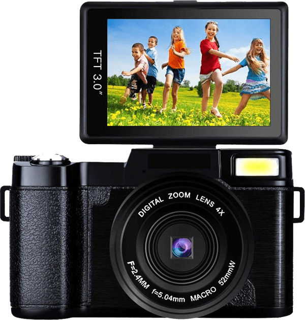 Sunlea Digital Camera Review - Digital Camera Camcorder (600x630), Png Download