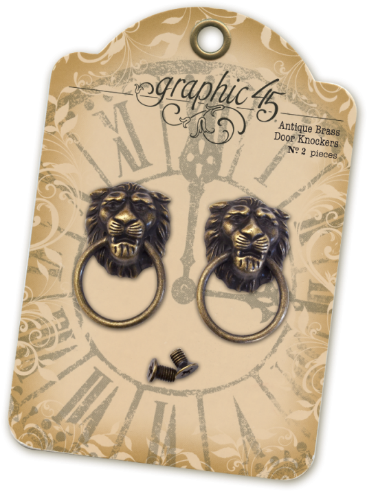 Graphic 45 Staples - Antique Metal Door Pull (746x746), Png Download