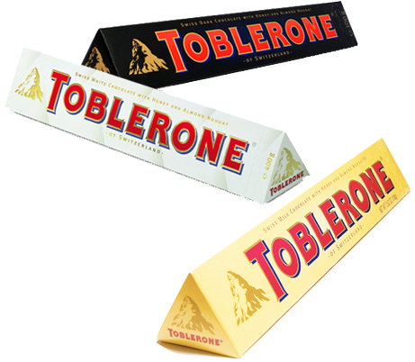 Toblerone Milk - Cacao - White - Toblerone White Chocolate Price (500x500), Png Download