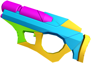 Neon Star Fighter Blaster - Roblox (420x420), Png Download