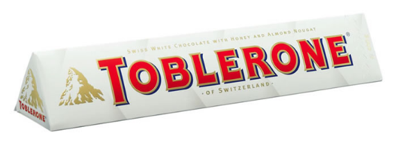 Toblerone 400g Swiss White - Toblerone Milk Chocolate 100g (569x366), Png Download