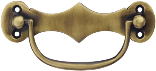 Hobknobs Shaped Backplate Cabinet Handle Door Knocker - Brass (550x605), Png Download