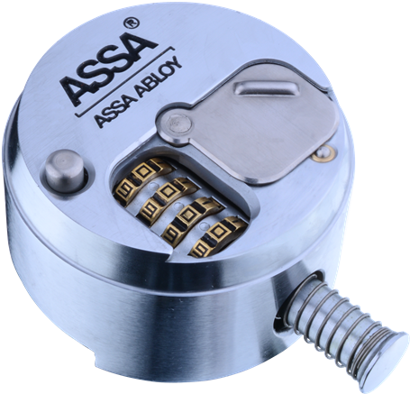 The Assa Sr400 Dial Puck Lock Is A Shackleless Resettable - Assa Abloy (1020x510), Png Download