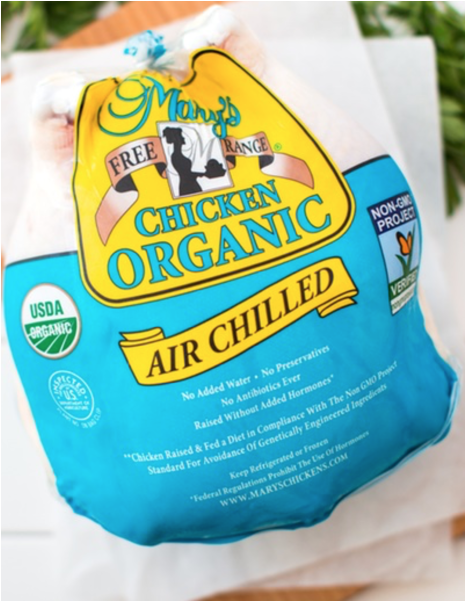 Mary's Free Range Air Chilled Organic Whole Chicken - Marys Free Range Chicken Whole Foods (600x600), Png Download