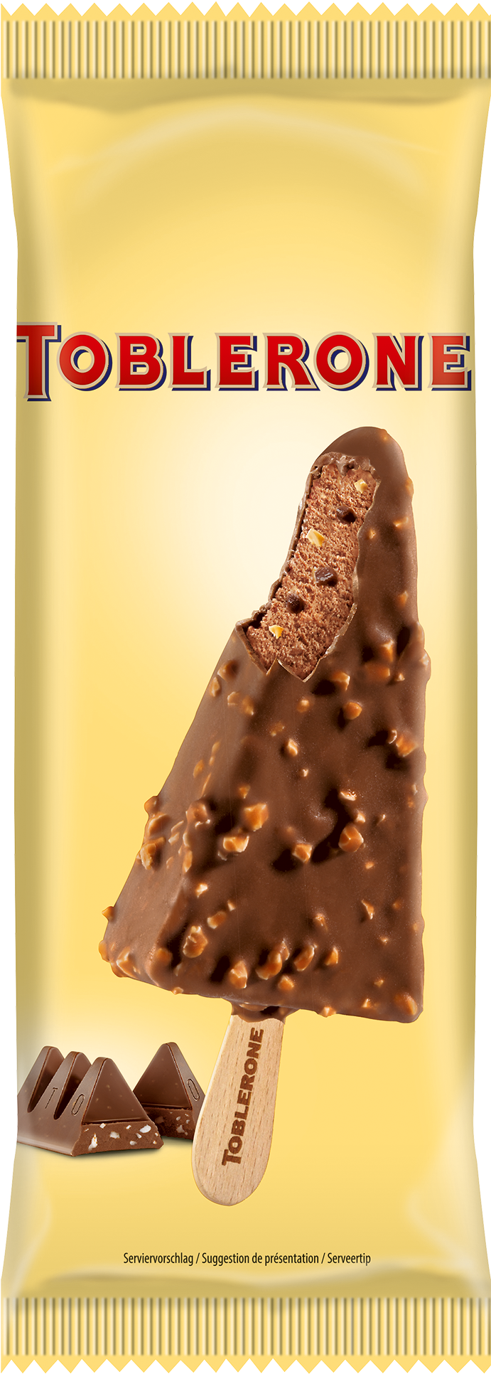 Toblerone Stick - Mondelez Toblerone Stick Icecream 3x100ml (862x2067), Png Download