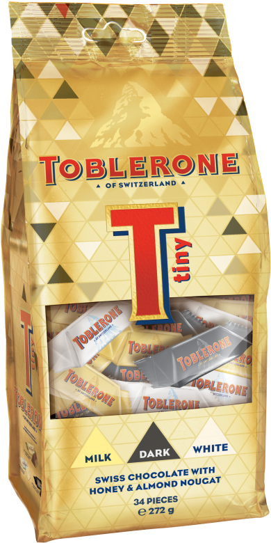 Toblerone Tiny Mix Bag 272g (400x784), Png Download