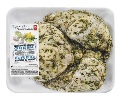 Pc World Of Flavours Air Chilled Greek Flattened Whole - Chicken (420x420), Png Download