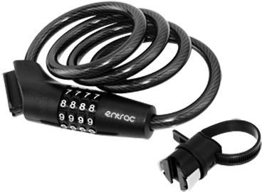 Resettable 4-digit Combination Lock - Bicycle Lock (430x324), Png Download