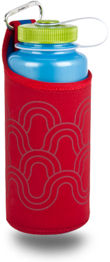 Funda De Neopreno Con Mosquetón Para Botellas 1000 - Nalgene Insulated Neoprene 32 Oz Bottle Sleeve - Red (505x383), Png Download