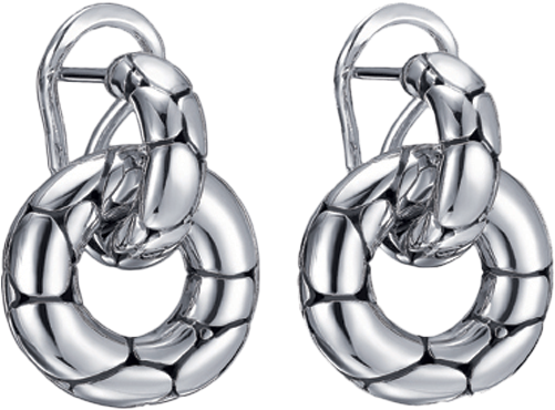 Kali Silver Door Knocker Earrings - Earrings Silver Love. (500x750), Png Download
