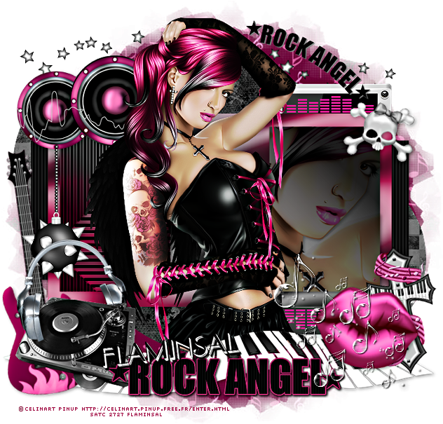 Ptu Rock Angel - Poster (641x607), Png Download