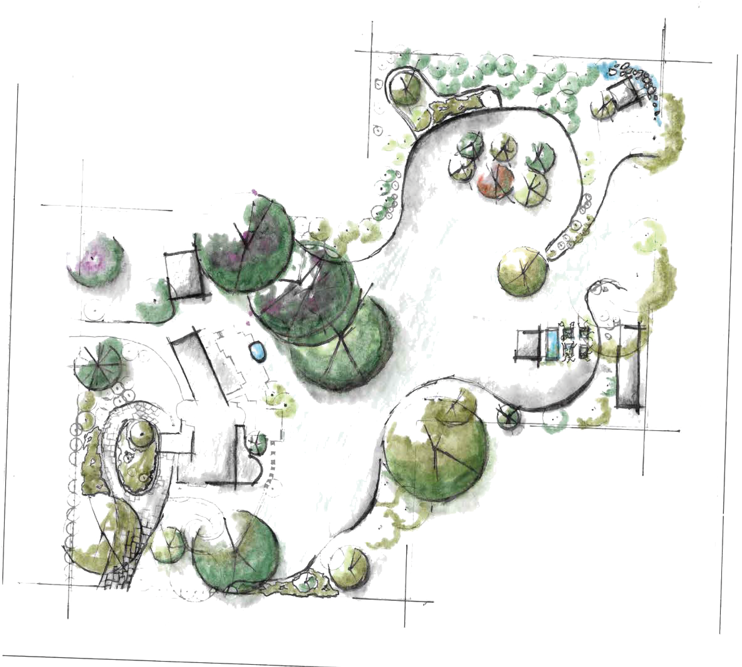 Rendering By Casey Harrington - Plan (2597x2127), Png Download