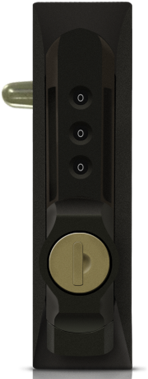 Swing Handle With Combination Lock - Home Door (400x385), Png Download