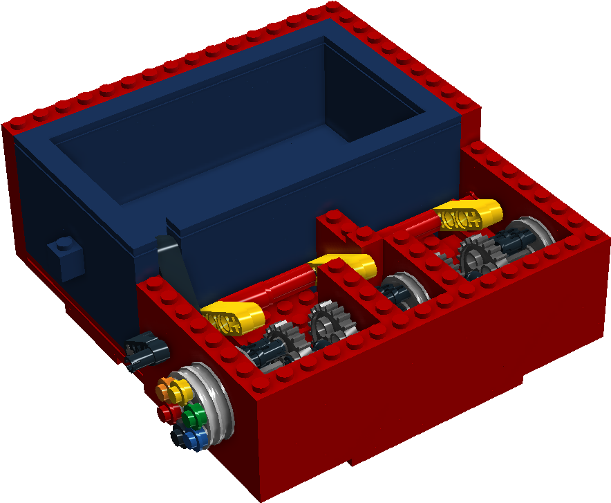 Combination Lock Box - Lego Lock Box (1436x773), Png Download