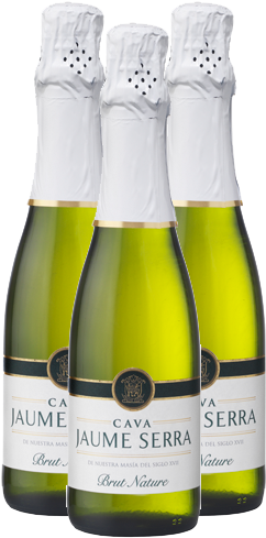 Cava Jaume Serra Brut Nature Botella 375 Ml De García - Botellas De Cava Pequeñas (350x835), Png Download