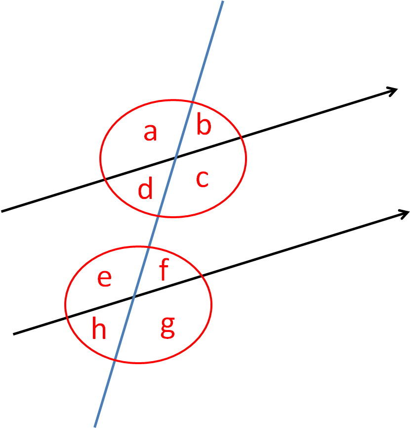 Angles On Parallel Lines - Angle (852x866), Png Download
