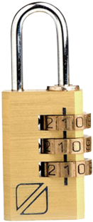 Travel Blue 3 Dial Combination Lock - Travel Blue Candado De Combinación (380x380), Png Download