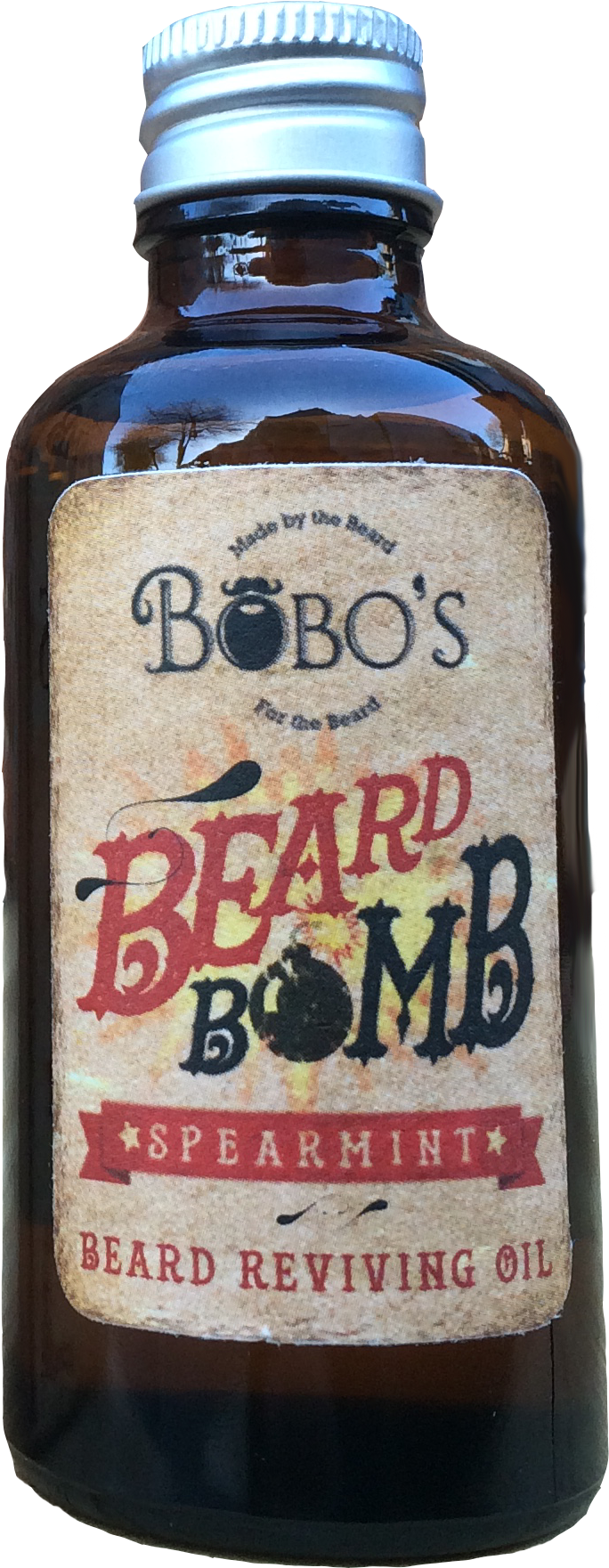 Bobo's Beard Bomb Bottle - Bobo’s Spearmint Beard Bomb Beard Oil (2448x3264), Png Download