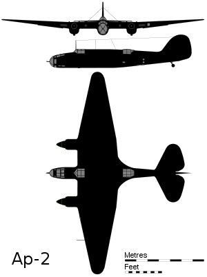 Arkhangelsky Ar-2 Drawing - Arkhangelsky Ar 2 (300x402), Png Download