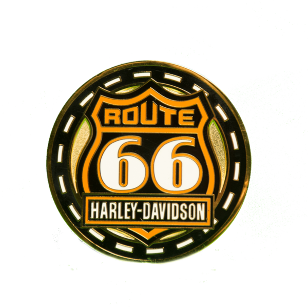 Route 66 Harley-davidson® Challenge Coin - Harley Davidson (600x600), Png Download