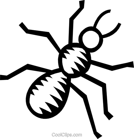 Hormiga Libres De Derechos Ilustraciones De Vectores - Formiga Vetor Png (464x480), Png Download