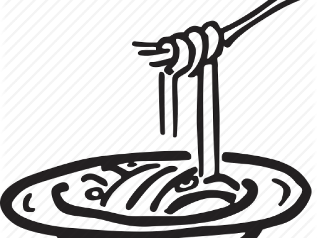 Drawn Pasta Bowl Spaghetti - Dish (640x480), Png Download