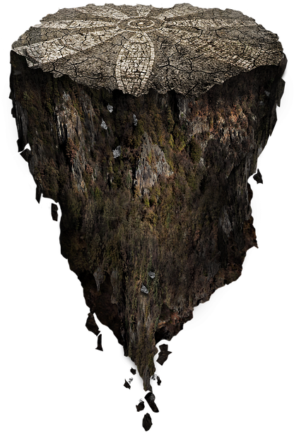 Free Photo Island Levitating Building Floating Fantasy - Montaña Flotante Png (502x640), Png Download