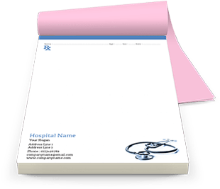 Medical Prescription Pads - Doctor Prescription Pad Design (407x300), Png Download