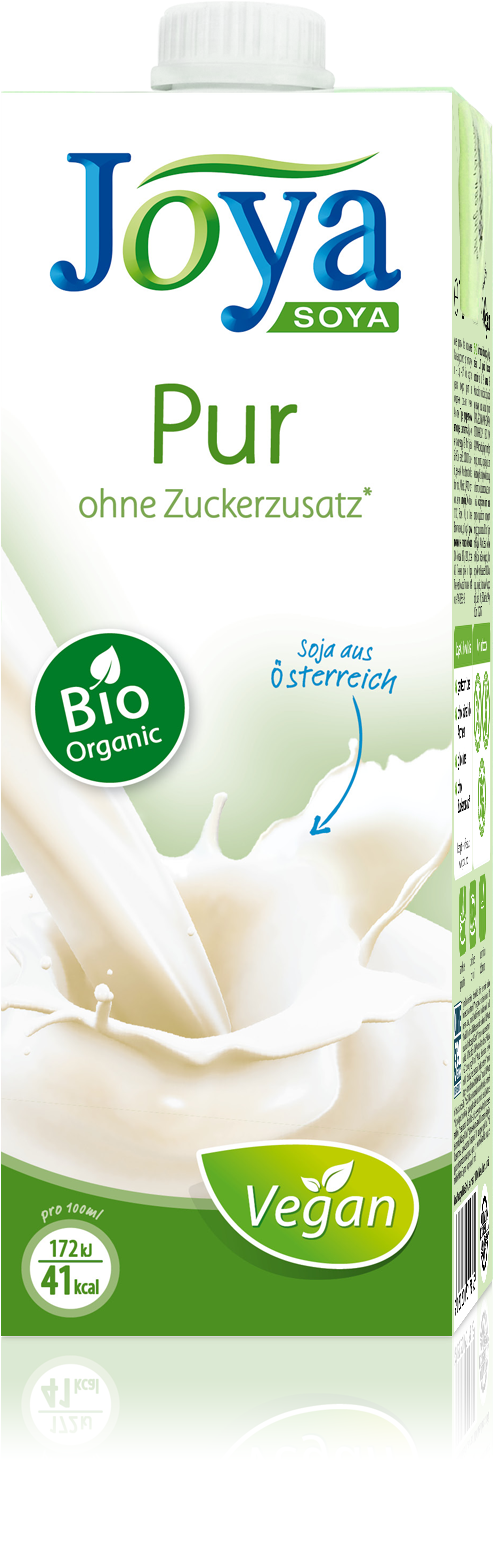 Soy Drink - Joya Organic Pure Soya Unsweetened (1400x1583), Png Download