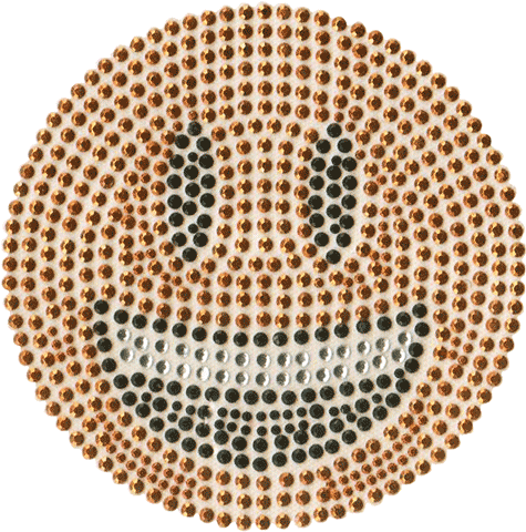 S102109 Emoji Happy Face, Open Mouth - Plate (500x484), Png Download