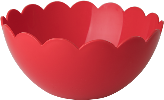 Rice Plastic Salad Bowl With Scallop Edge - Bowl (600x600), Png Download