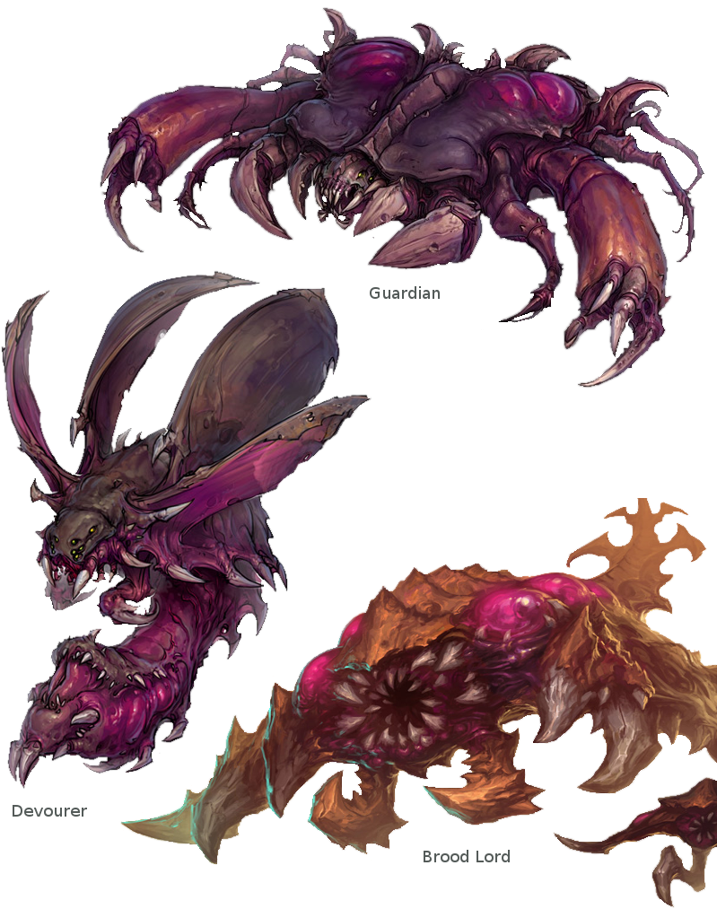 Ranged Weapon Attack - Zerg Broodling (816x1056), Png Download