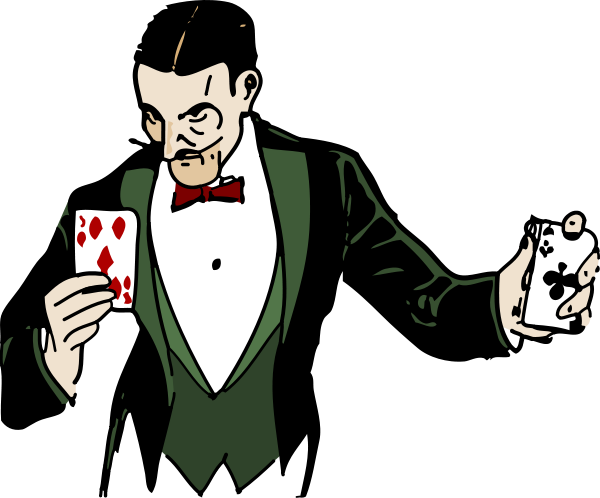 Card Trick Colorized Png Clip Arts - Magic Trick Cards Png (600x498), Png Download