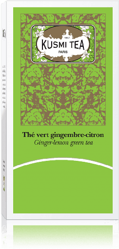 Té Verde Con Jengibre Y Limón 25 Muslins, Kusmi Tea - Jasmine Green Tea - Tea Kusmi Tea (470x514), Png Download