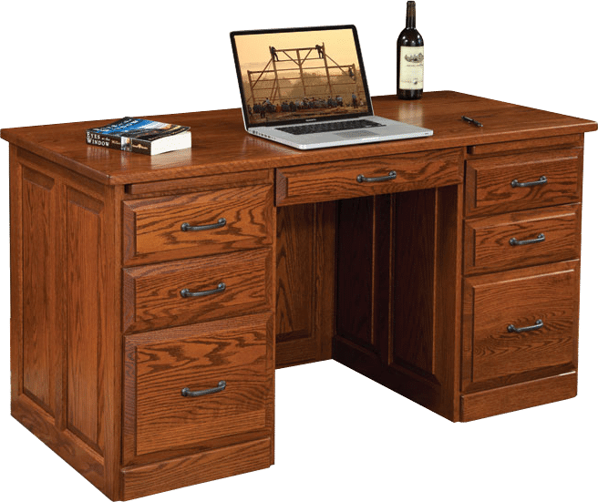 26" X 56" Flat-top Desk - Desk (656x551), Png Download