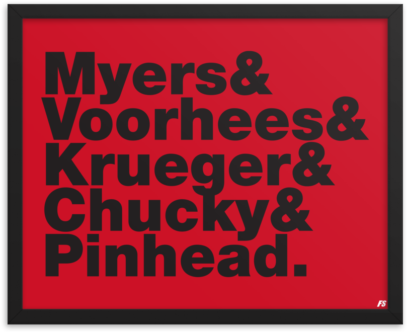 Horror Movie Framed Poster - Fish And Chips And Mushy Peas. Rectangle Magnet (1000x1000), Png Download