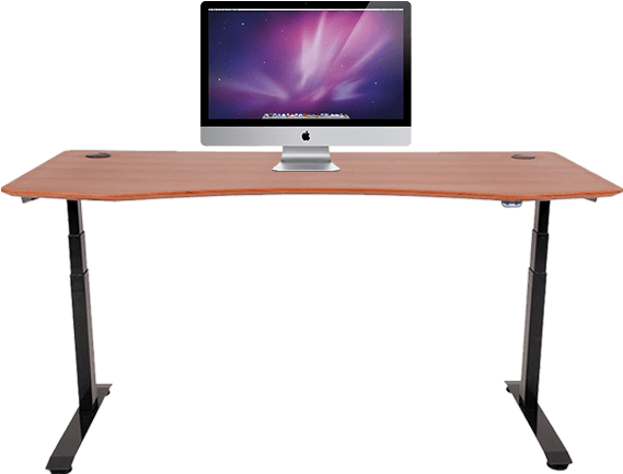Review Adjustable Height Desks - Desk (800x437), Png Download