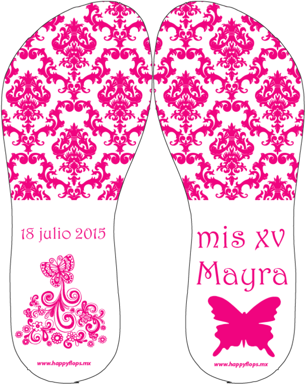 Sandalias Para Xv Años - Pink & Black Felt Journal [book] (668x768), Png Download
