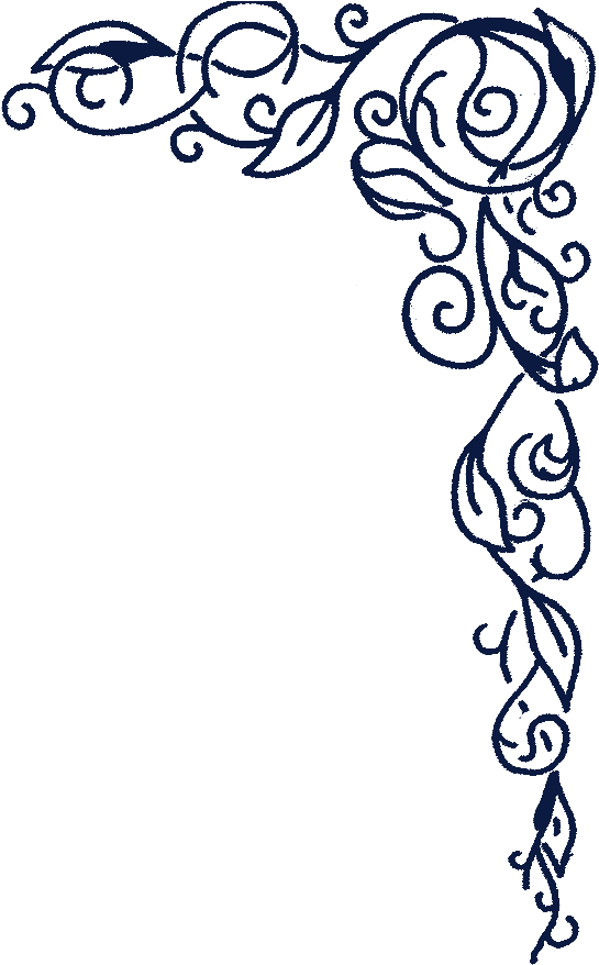 Blue Bioluminessb Corner - Paper Chart Border Designs (600x885), Png Download