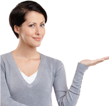 Woman-pointing - Female Corporate Transparent (350x350), Png Download