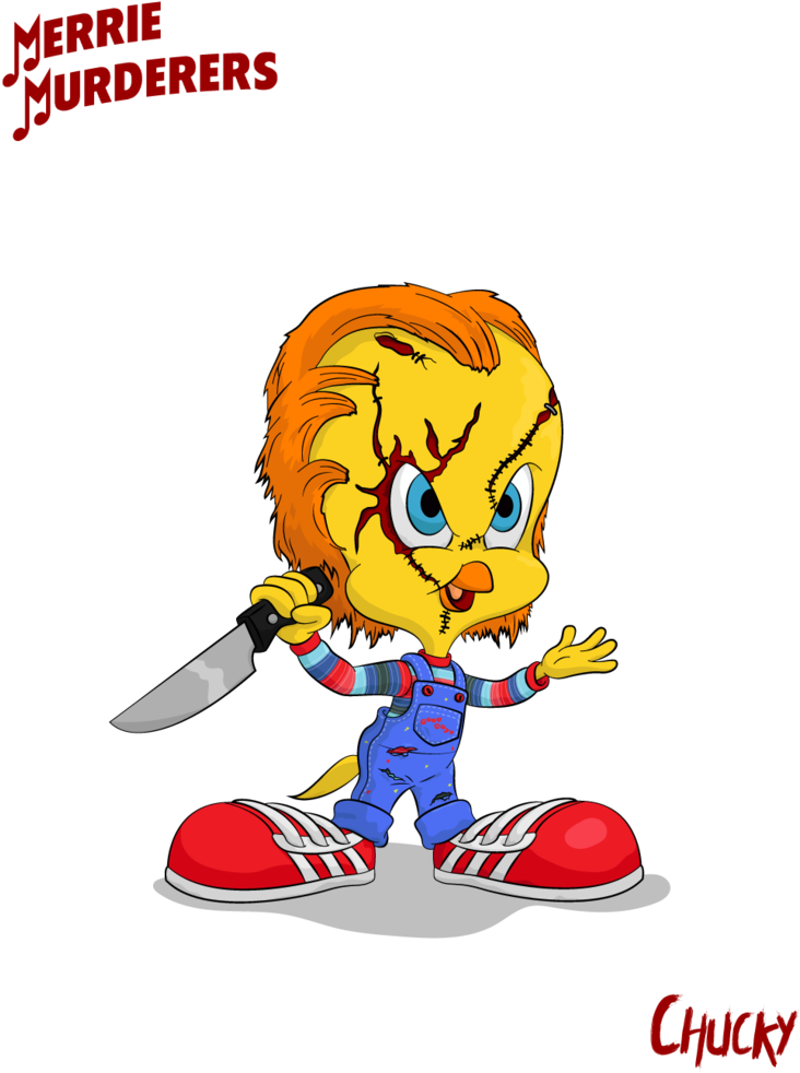 Merrie Murderers - Tweety Chucky (778x1027), Png Download