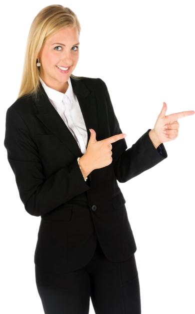 Women Pointing Finger You Png (390x629), Png Download