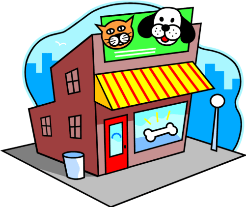 Dispomos Dos Mais Variados Itens Para O Seu Pet, Como - Pet Shop Cartoon Png (500x500), Png Download