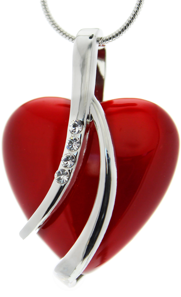 Colgante Corazón Rojo Con Cristales Swarovski - Cadeau Original : Collier Coeur & Cristaux Swarovski (1200x1200), Png Download