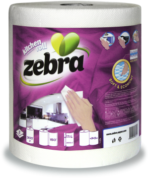 Point To Point - Zebra Kitchen Roll (500x500), Png Download